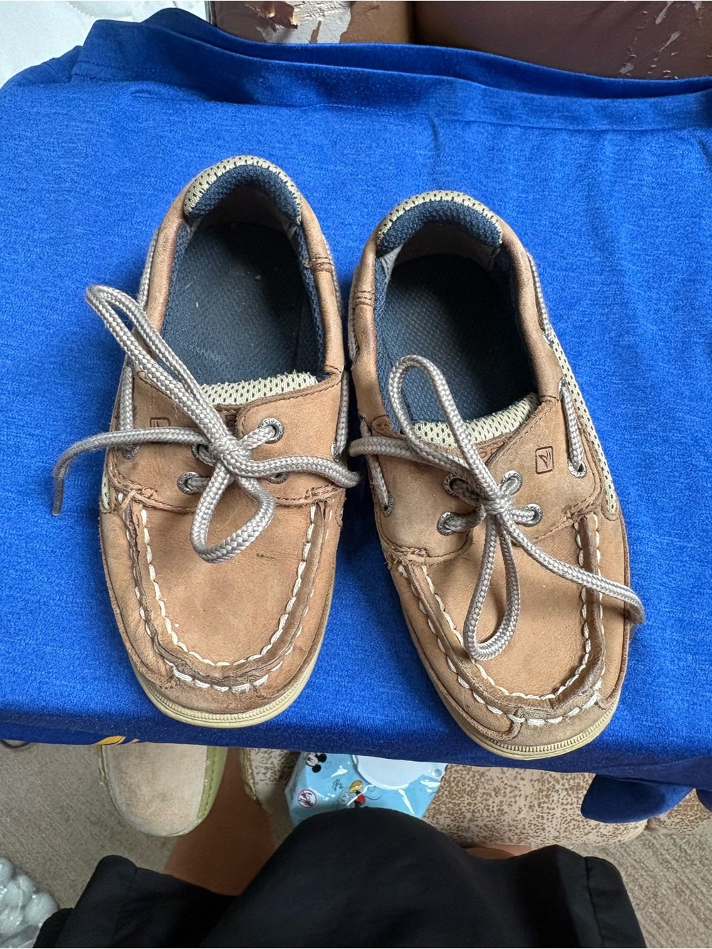 Sperry Tan/Brown Kids Boat Shoes